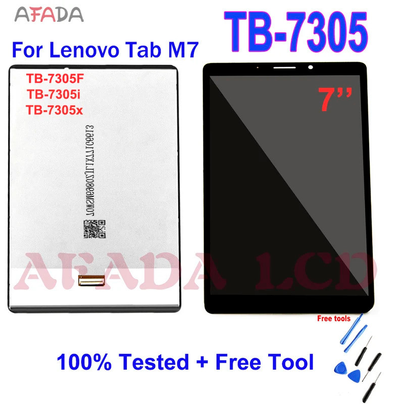 LCD Display per Lenovo Tab M7 3rd TB-7306F TB-7306 TB-7306X 7 Pollici LCD Screen Replacement, Sostituzione Schermo Touchscreen Digitazer Assembly con Strumenti