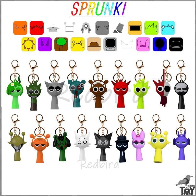 จี้ PVC รูปมินิ 3D Incredibox Sprunki 7ซม. พวงกุญแจเกม Sprunki 1 ชิ้น ...