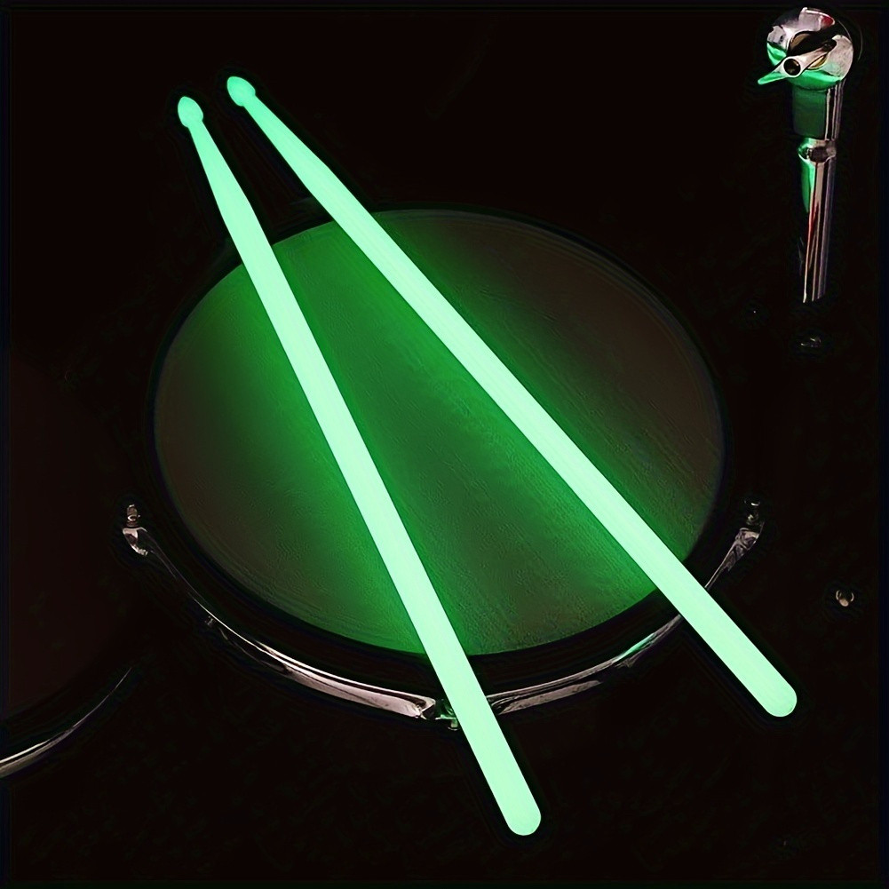 2 ชิ้น 5A Luminous กลอง Stick Light Up กลอง Sticks ไนลอนเรืองแสง ...
