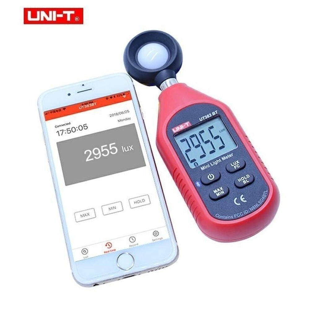 UNI-T UT383 UT383BT เครื่องวัดแสง ลักซ์มิเตอร์ ความสว่างแสง มิเตอร์วัด ...