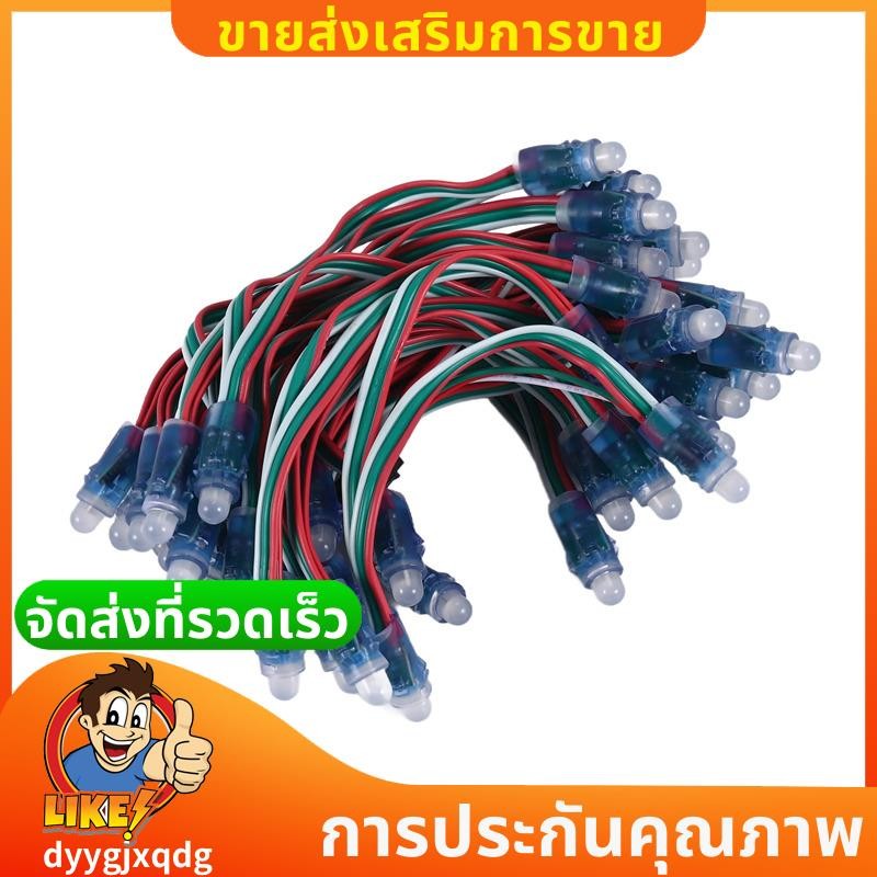 50 ชิ้น WS2811 LED พิกเซล Light String โฆษณาเทกันน้ําสี Perforated ...