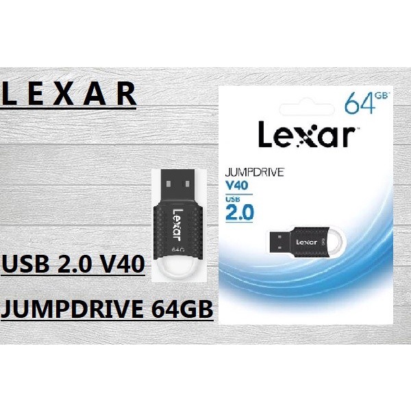 Lexar Flashdisk 64GB JumpDrive V40 USB 2.0 | Shopee Thailand