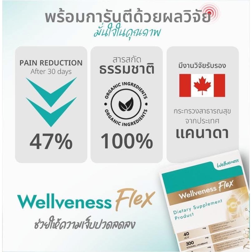 Wellveness Eve's Well Flex กระดูก ไขข้อ และเส้นเอ็น บรรเทาอาการ ปวดจาก ...