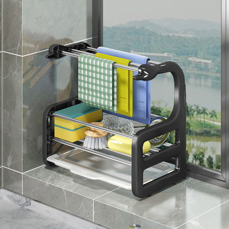 2022 รูปแบบ Rag Rack อุปกรณ์ครัว Racks Scouring Pad Storage Rack แขวน ...
