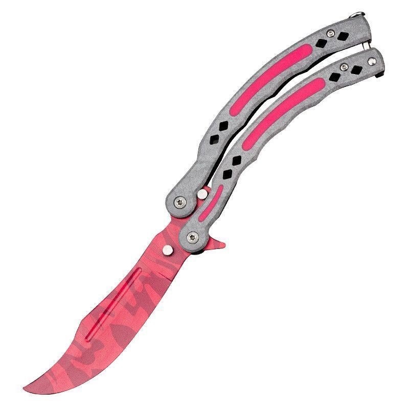CSGO PERIPHERAL Butterfly Knife Model สามเณรฝึกวัสดุสแตนเลส | Shopee ...