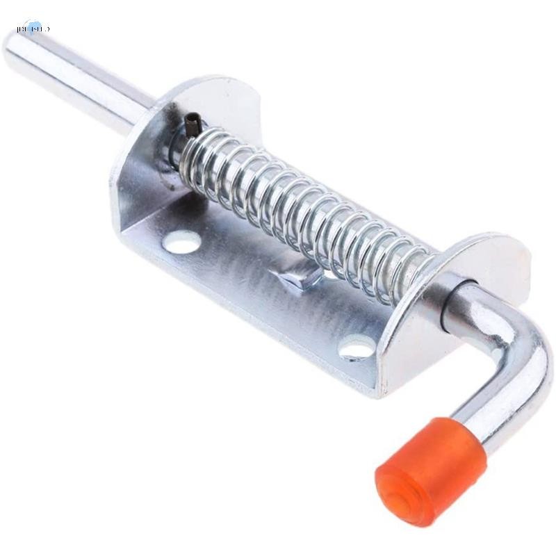 Metal Lock Barrel Bolt Spring Load Latch with Grip Heavy Duty for Gate ...