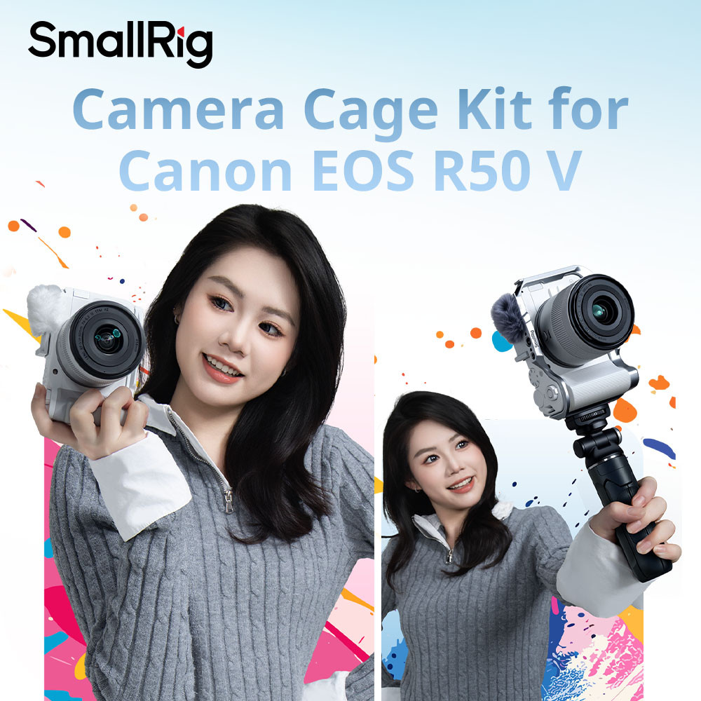 กรง SmallRig สําหรับ Canon EOS R50 V (สีดํา) #5427,(สีเงิน) #5428, แผ่น ...