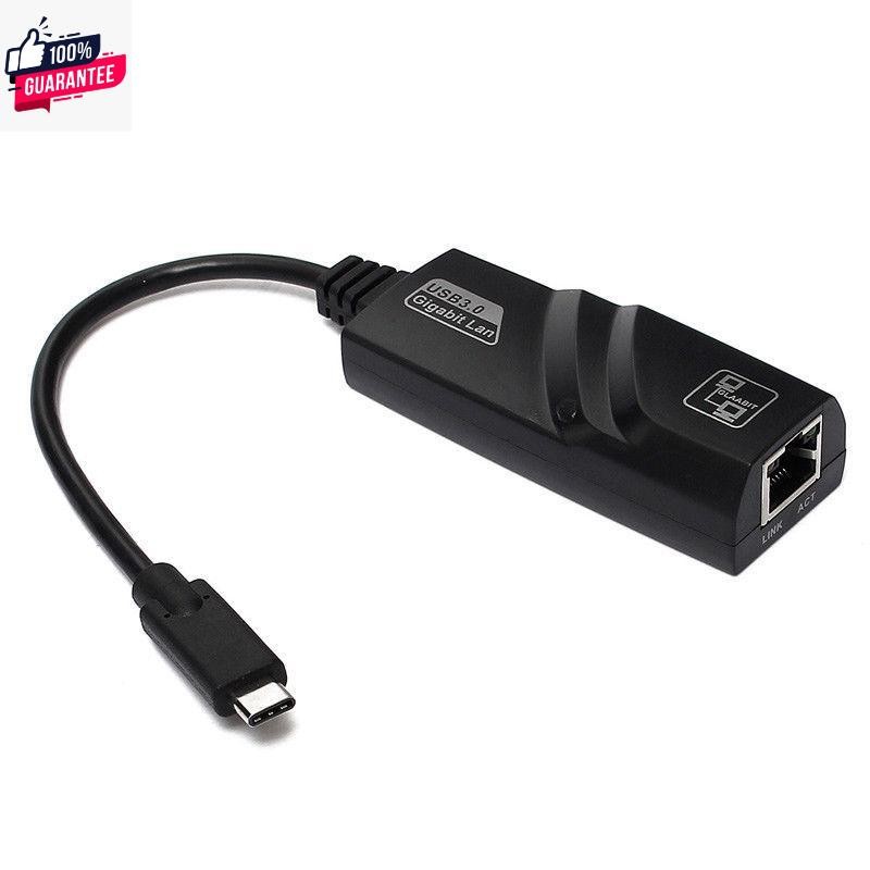 USB Type C to Gigabit External LAN Adapter High Speed 10/100/1000 Mbps ...