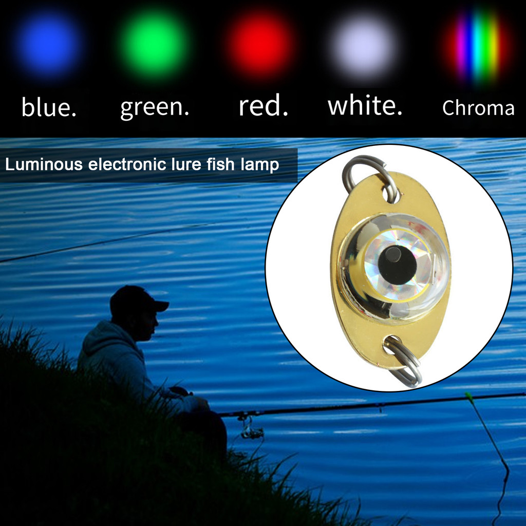 Alotoforders 1/5 ชิ้น Mini Fish Attraction โคมไฟกันน้ํา Super Bright ...