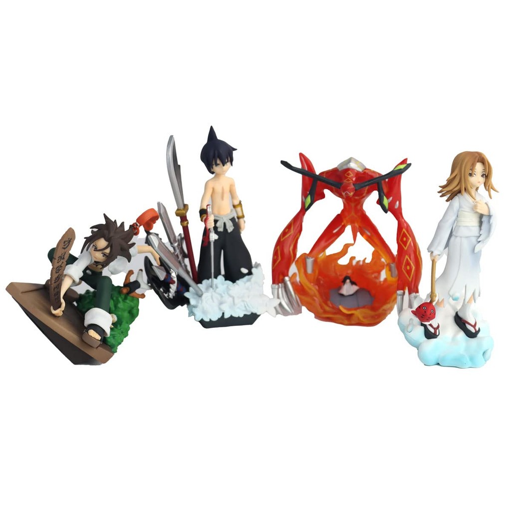 Pack de 4 Figurines Shaman King Over Soul Petitrama - Shaman King