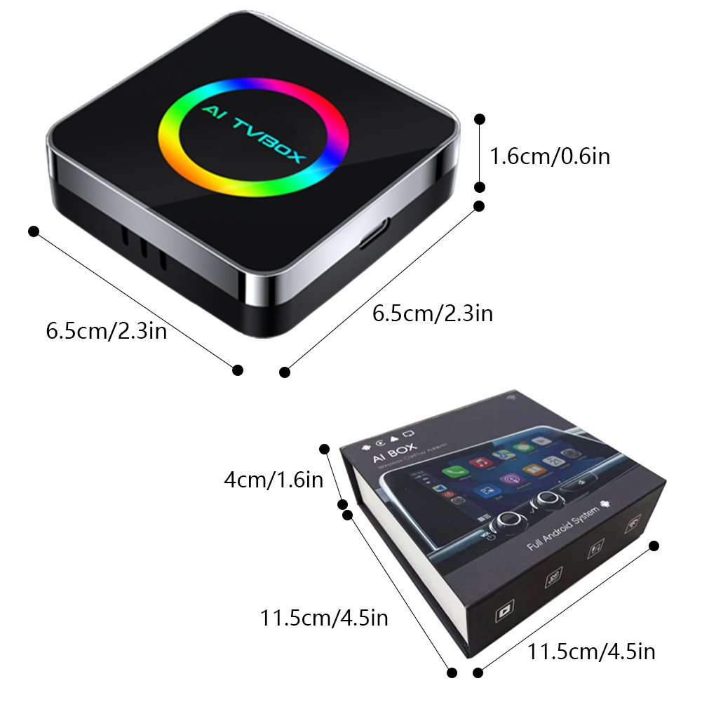 Android 13 AI Box WiFi6 Wireless Carplay/Android Auto/Carplay ไปยัง ...