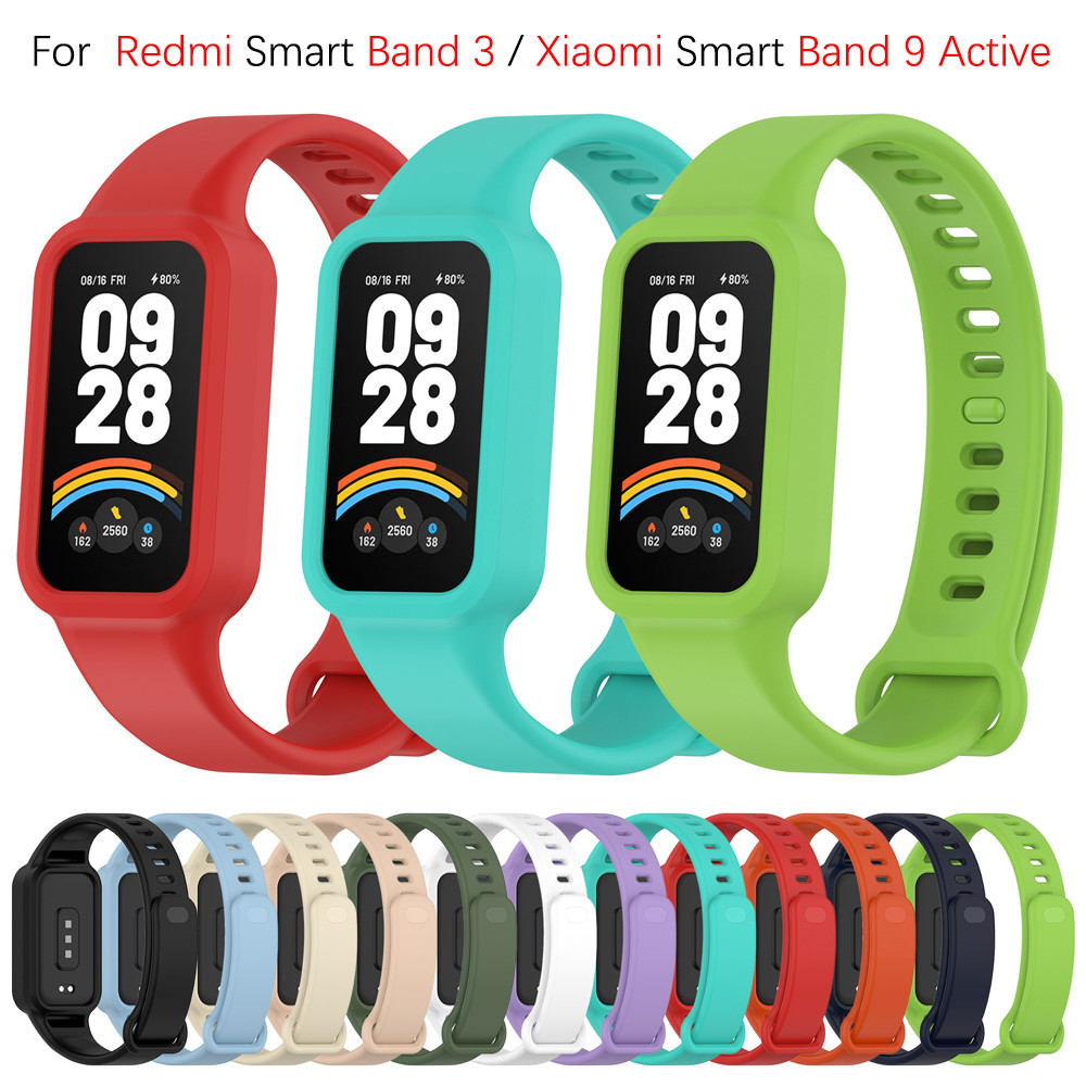 สายอ่อน Redmi Smart Band 3 สายรัดข้อมือ Xiaomi Smart Band 9 สายซิลิโคน ...