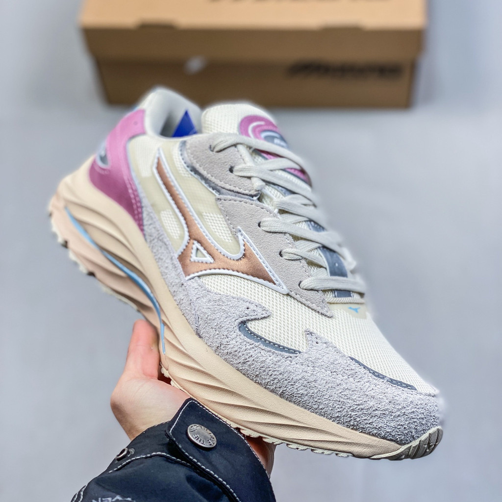 Mizuno WAVE RIDER Beta shock absorption Sports รองเท้าวิ่งลำลองสำหรับ ...