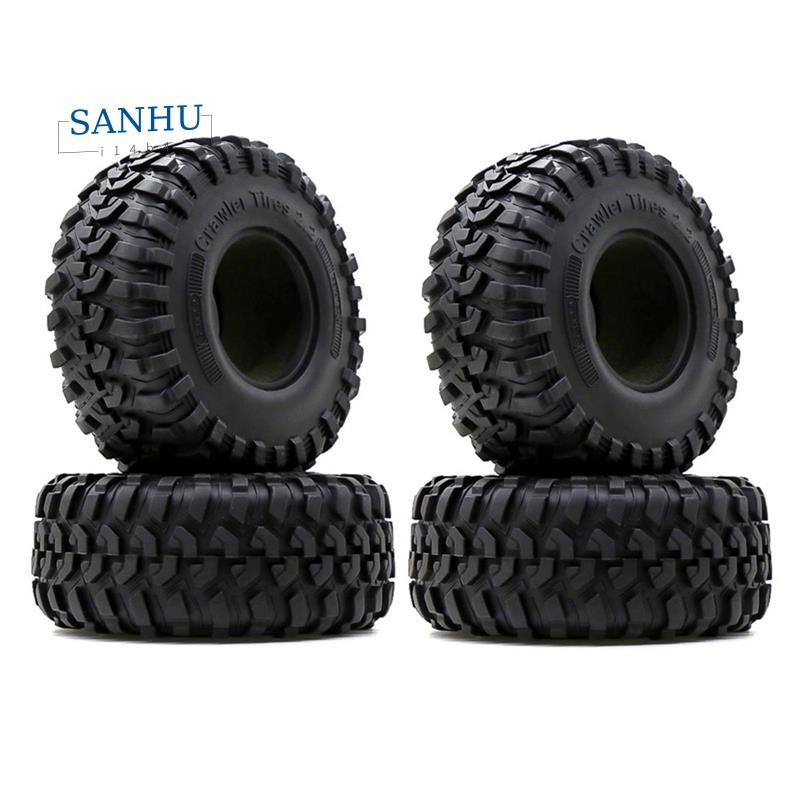 Pneus RC Crawler 140mm - 2 Pneus Caoutchouc Pour Axial SCX10, TRX6, D90 - Échelle 1/10