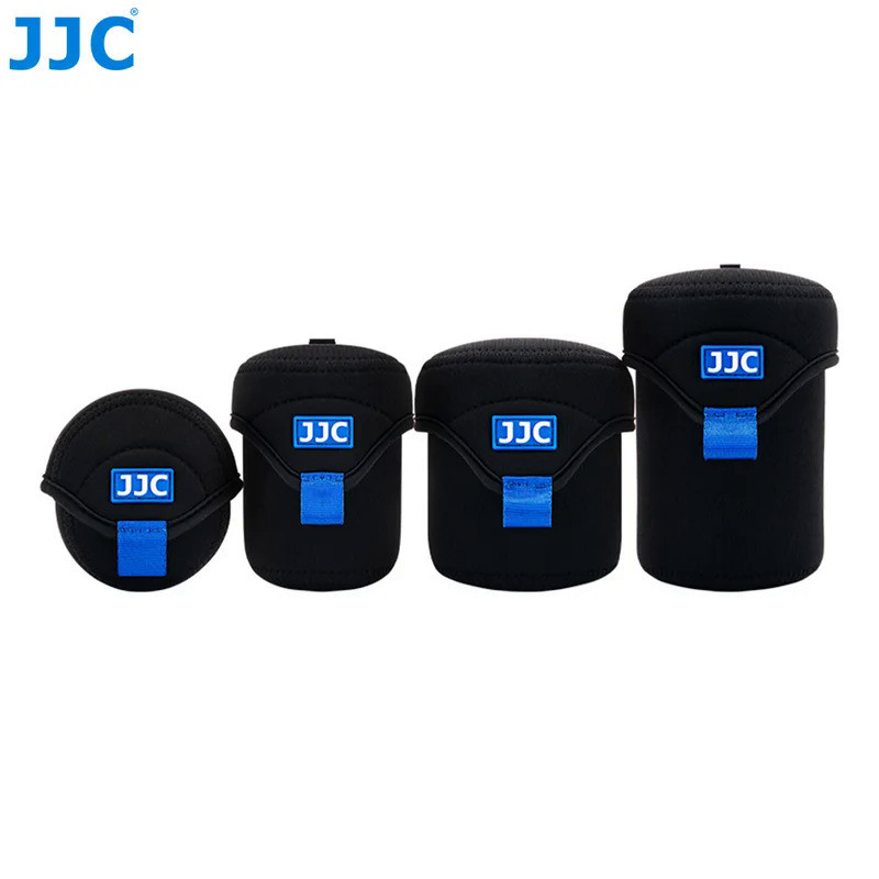 JJC Water Resistant Neoprene Camera Lens Pouch Case Fold Over Lens Bag For Mirrorless Lenses Up To 2 4 X 1 6 D X H For Canon Ef M 22mm F 2 Sony E Pz 16 50mm F 3 5 5 6 Fujifilm Xf27 F 2 8 Etc