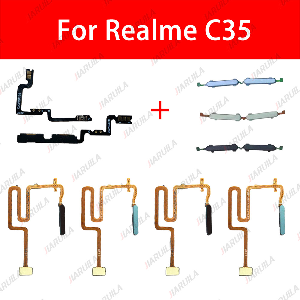 เซ็นเซอร์ลายนิ้วมือสําหรับ Oppo Realme C35 RMX3511 แพรเปิด-ปิด on off ...