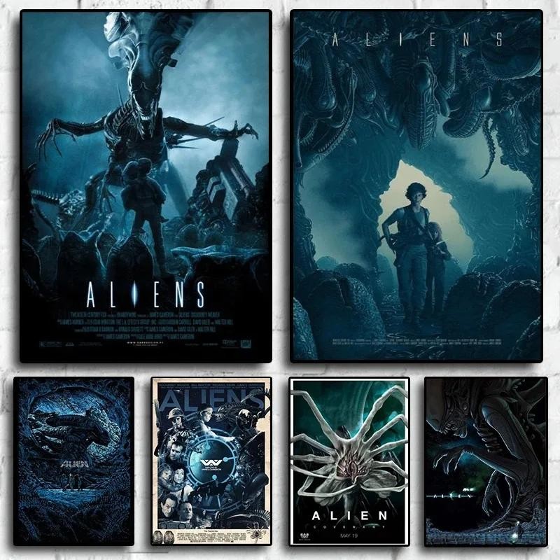 Alien Covenant Movie Series Canvas Art Print โปสเตอร์ตัวละครคลาสสิก ...