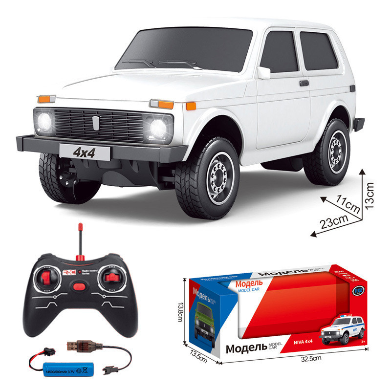 1:12 Lada RC รถโลหะเงินรีโมทคอนโทรล Off road SUV รถรุ่นเด็กของขวัญวัน ...