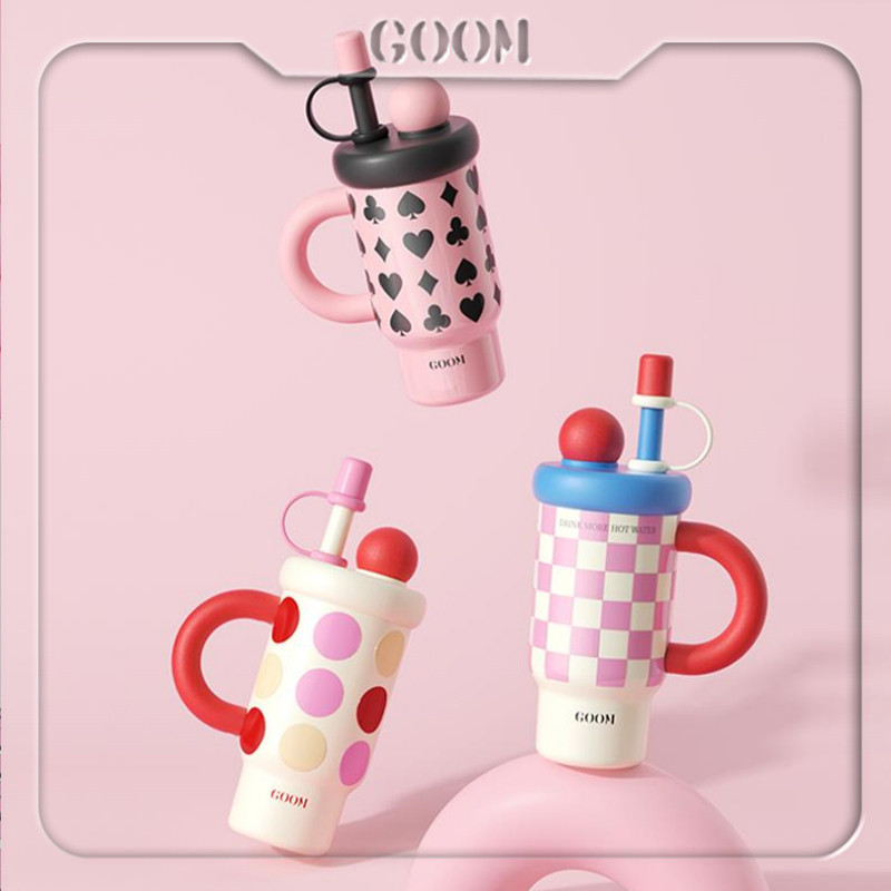 GOOM Big Mac Thermos Cup ถ้วยน้ําเด็กผู้หญิง 2024 ขวดน้ําความจุขนาดใหญ่ ...