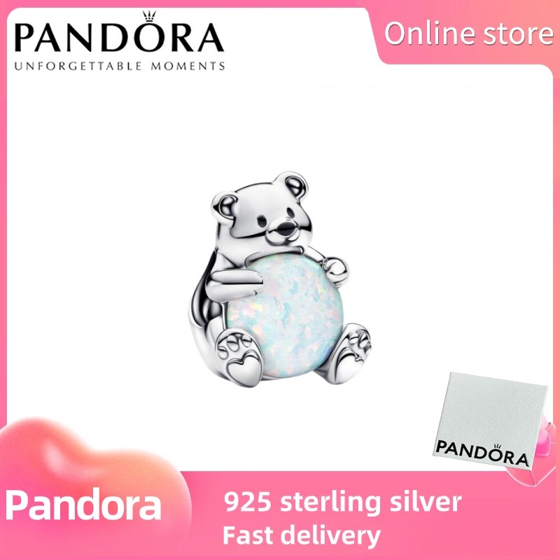 100% แท้ S925เงินสเตอร์ลิงแพนดอร่า [793589C01] หมีขั้วโลกเสน่ห์ ...