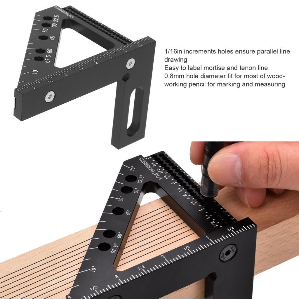 3D Multi -Angle Measuring Ruler CNC Processing Square พร้อมพินตำแหน่ง ...