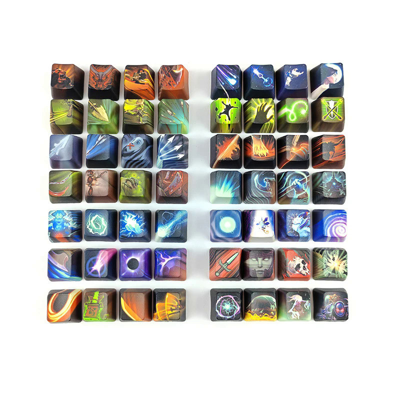 1 Set PBT 5 Sides Dye Subbed Key Caps For Mechanical Keyboard Cherry ...