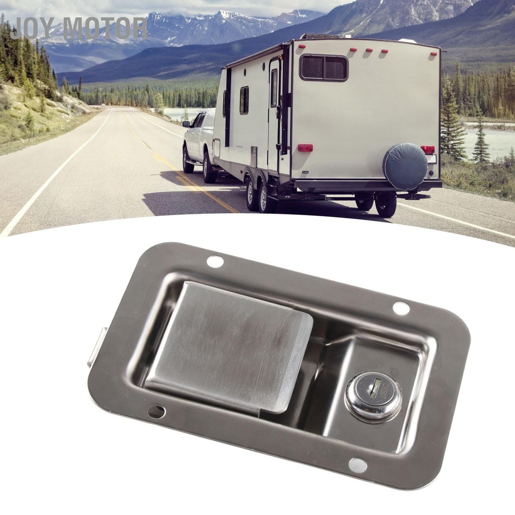 JOY Motor RV Handle Latch Paddle 140x90mm 304 Stainless Steel Entry ...