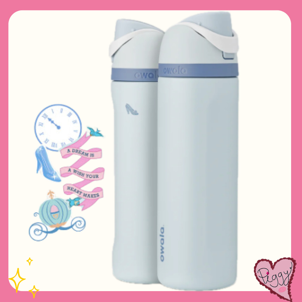 [พร้อมส่งในไทย🇹🇭] Owala x Disney Princess Cinderella 🎠 24oz FreeSip โอ ...