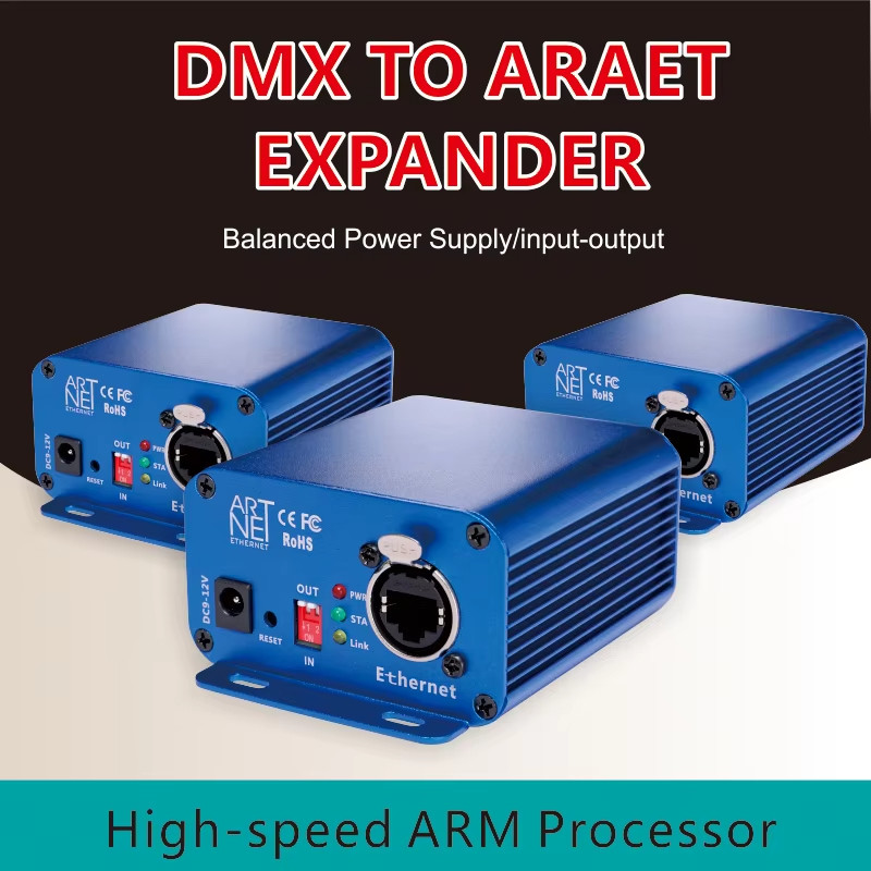 Artnet to DMX controller DMX512 converter ArtNet 1024 คอนโทรลเลอร์ 3 ...