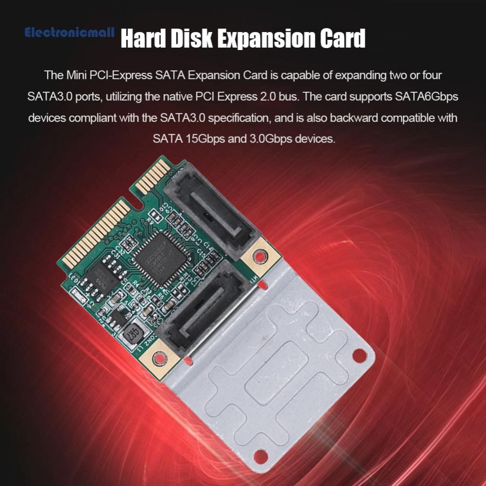 Au Mini PCI-E ถึง SATA3.0 อะแดปเตอร์ 5/2.5 Gbps Converter 2/4 SATA 3.0 ...