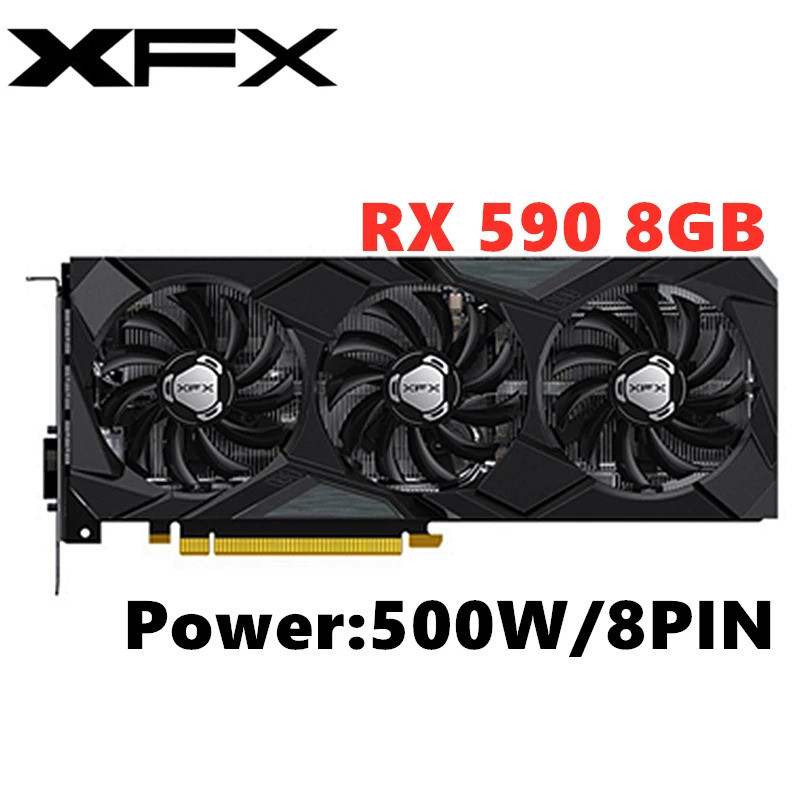 การ์ดกราฟิก XFX RX590 8GB GME AMD Radeon RX590 8GB GDDR5 256 บิต ...