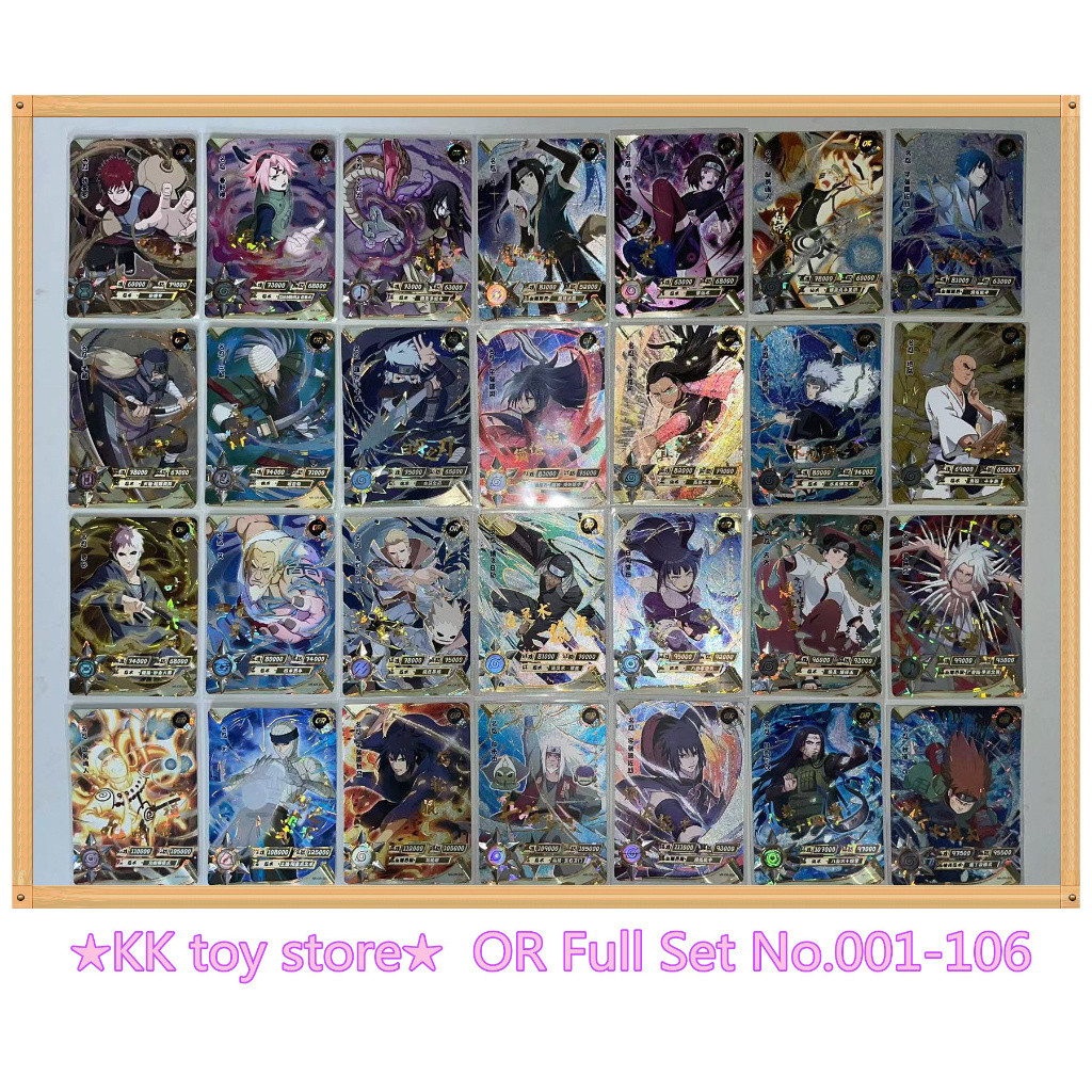 Kayou Naruto card or full set NR-OR no.001-106 (without NR-OR-007