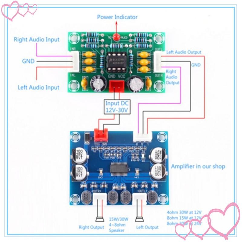 [meteor2] 12-30voperional OP- Pre-Amplifier Module NE5532 Amplifier ...