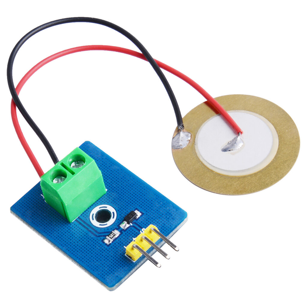 เซนเซอร์วัดแรงสั่งสะเทือนแบบเปียโซ Vibration Sensor Module Ceramic ...