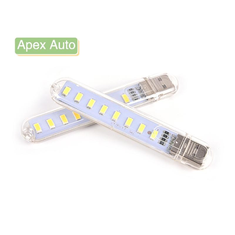 Apex Auto Mini USB LED โคมไฟ 8 LED Camping แบบพกพา Night USB Gadget ...