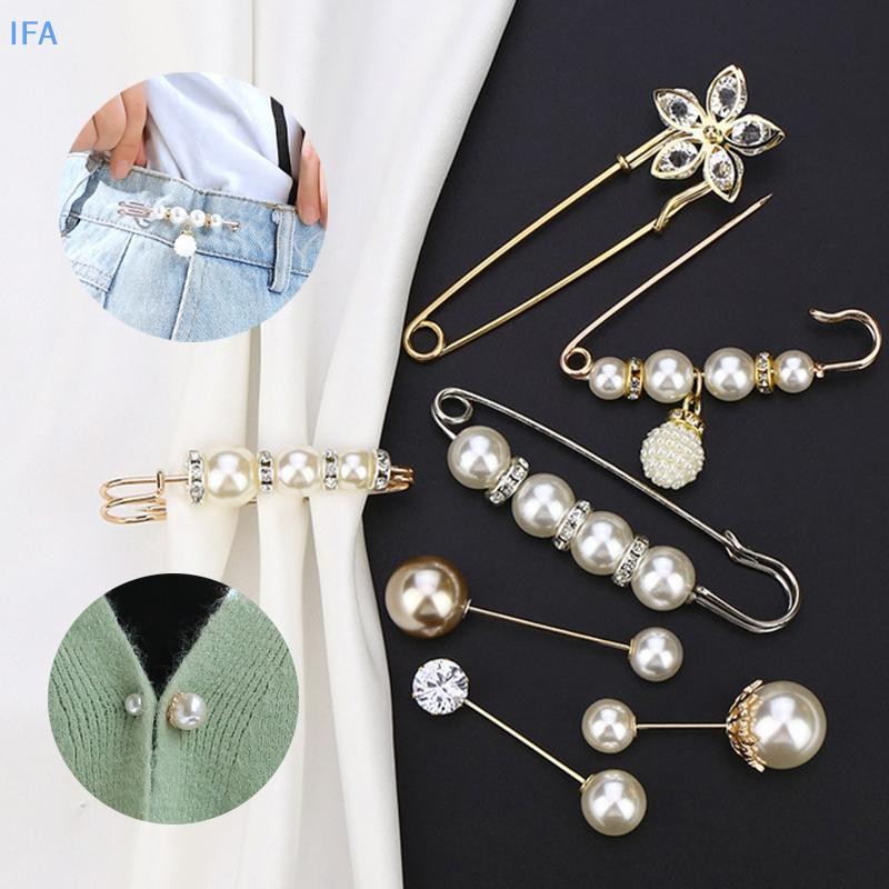 IFA เสื้อผ้าเข็มกลัด Pearl Lapel Pin เสื้อกันหนาวชุดเข็มกลัดกางเกง Pins ...