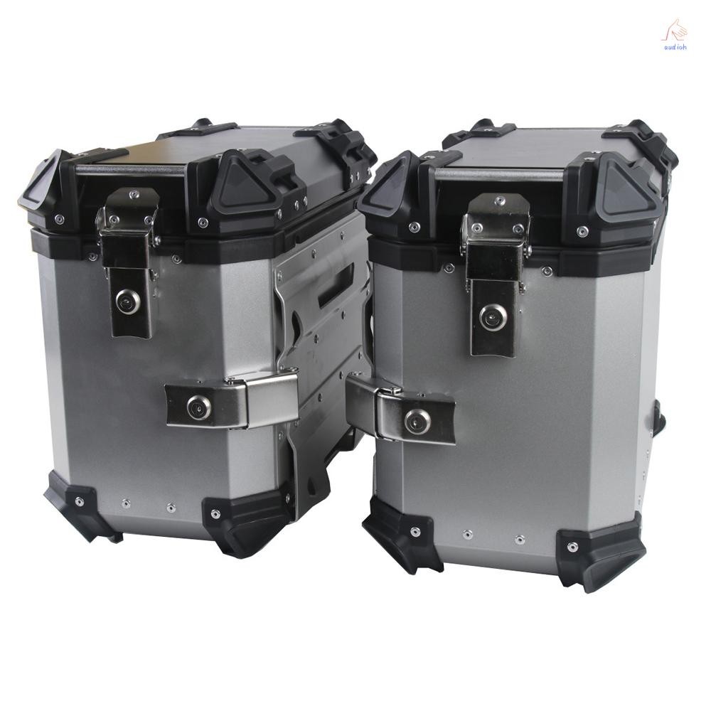 1 คู่ 35L Universal รถจักรยานยนต์ด้านข้างกล่องเก็บอลูมิเนียมกระเป๋าเดินทาง Quick Release รถมอเตอร์ไซด์ด้านข้าง Carriers กันน้ําซ้าย & Ri