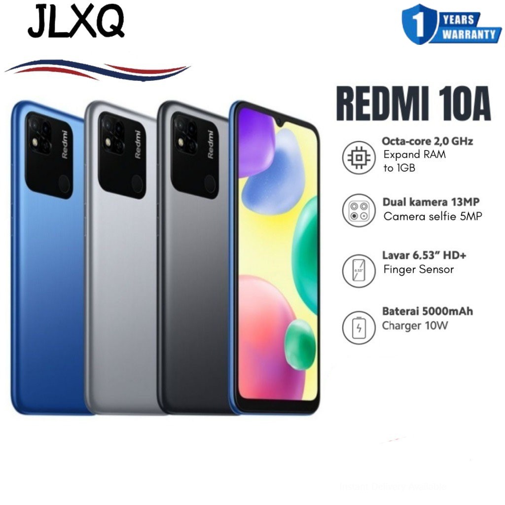 Redmi 10A โทรศัพท์มือถือแบรนด์ใหม่ (ของแท้ 100%) RAM 6G ROM 128GB หน้า ...