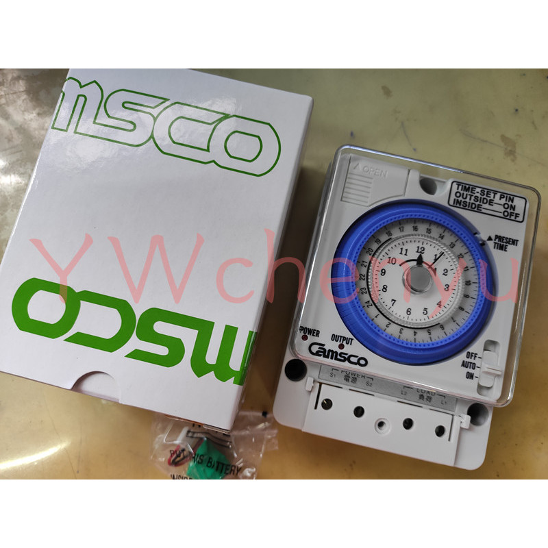 Camsco เครื่องตั้งเวลาแบบกลไก 24 ชั่วโมง TB35-N สวิตซ์ตั้งเวลาควบคุม ...