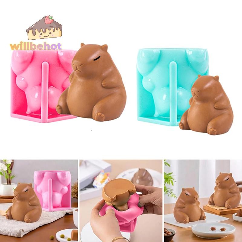 [Willbehot-t] แม่พิมพ์ซิลิโคน Capybara น่ารัก Jello Pudding Cake ...