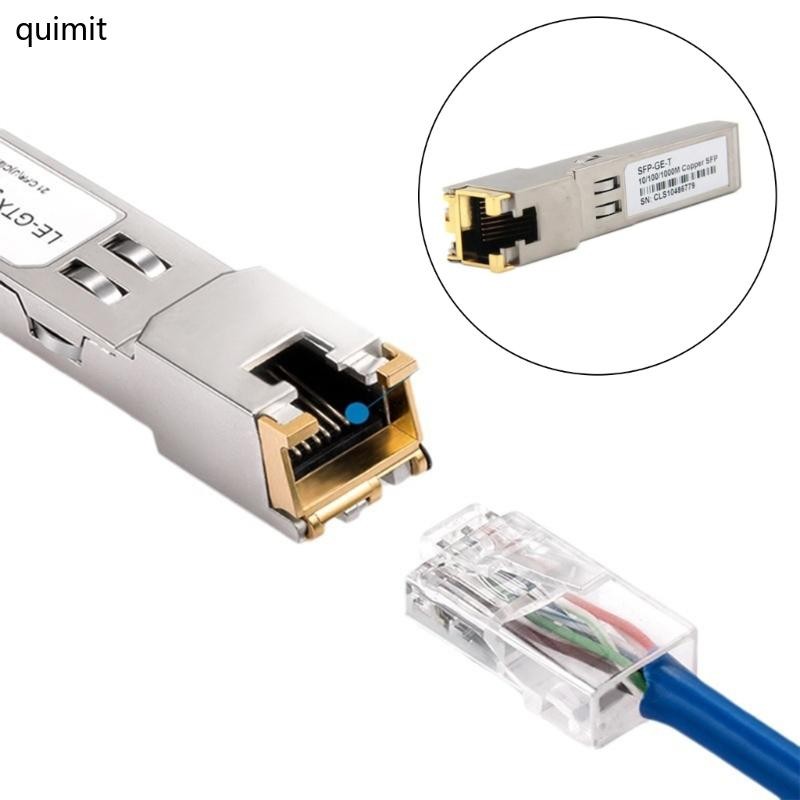 QUIM RJ45 Switcher Gbic 10 100 1000 Connector SFP Gigabit RJ45 SFP ...
