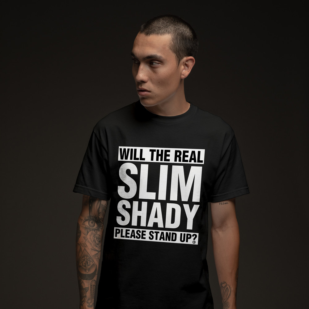 COD Eminem Please Stand Up Rapper Hip Hop 2025 ใหม่กราฟิกชายเสื้อยืด ...