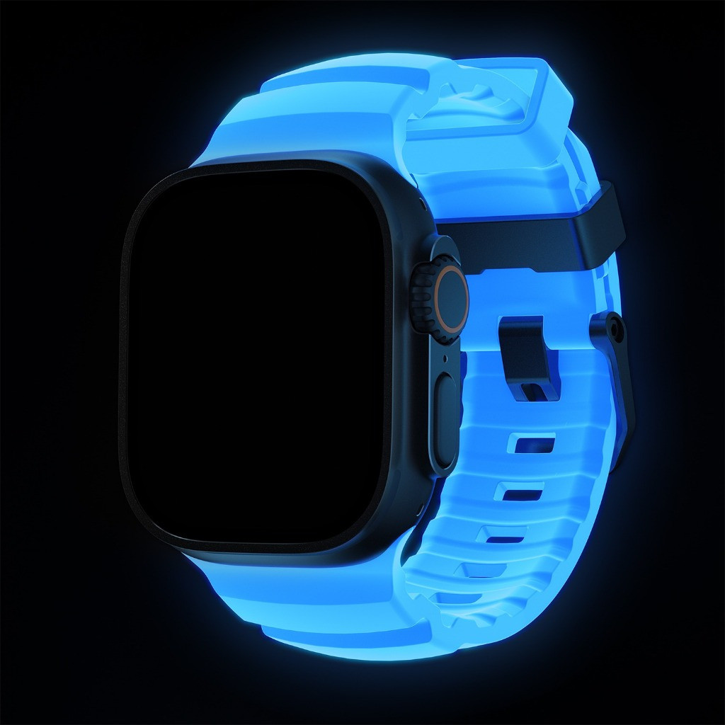 สายยาง FKM กันน้ำ Rocky Point Titanium Hardware Nomad สำหรับ APL Watch ...