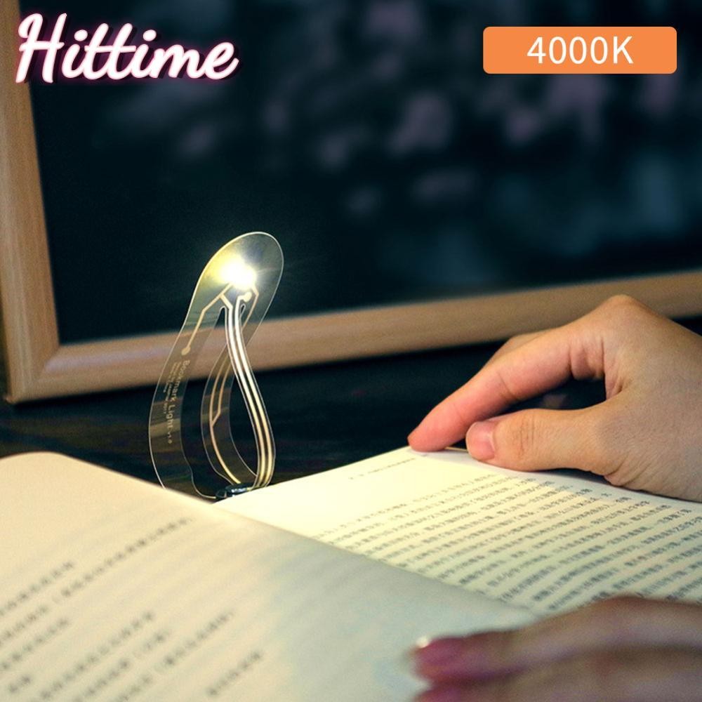 Hittime ไฟ LED ขนาดเล็กแบบพกพา 4000K ป้องกันดวงตา Mini Night Light ไฟอ่านหนังสือคลิปหนังสือแสงอ่านหนังสือ S7Y5