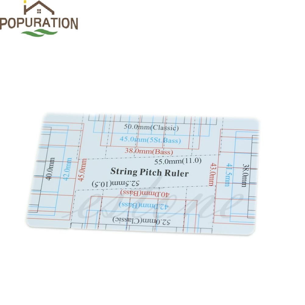 Pop ใหม่กีตาร์เบสไม้บรรทัด String Pitch ไม้บรรทัด Action ไม้บรรทัดการ์ด ...
