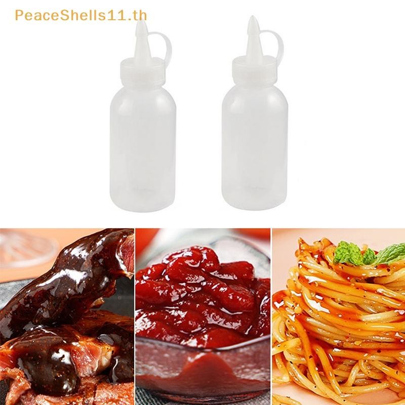 Peaceshells 2 ชิ้น 100 มิลลิลิตรซอสบีบขวดเครื่องปรุงรสพลาสติกกล่อง Jam ...