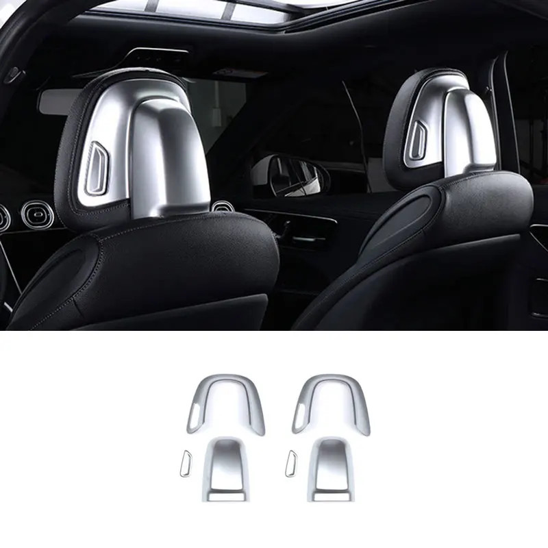 อุปกรณ์เสริมรถที่นั่ง Headrest ปุ่มปรับสวิทช์ Trim สําหรับ Mercedes ...