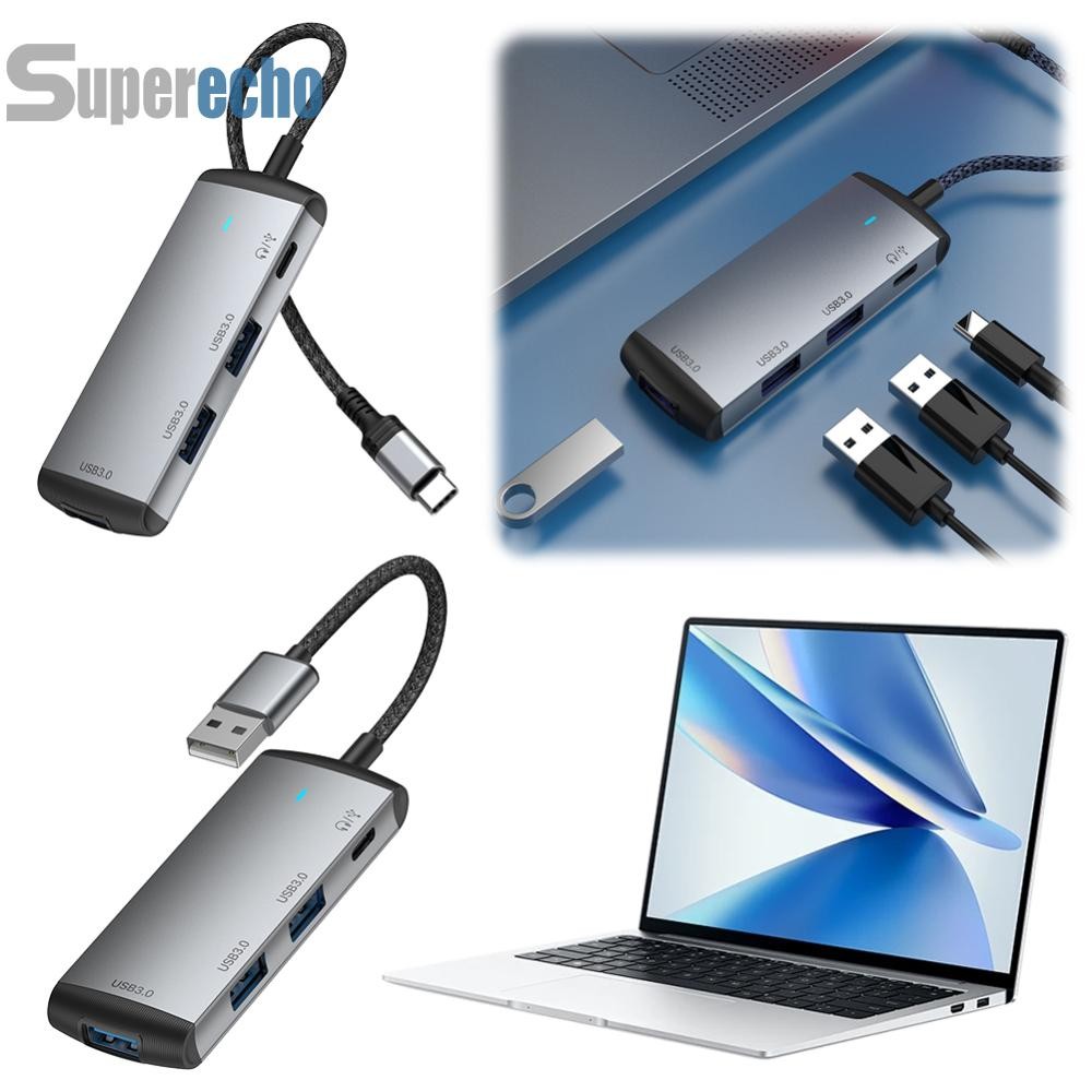 ฮับ USB 3.0 4 in 1 พร้อมสถานีเชื่อมต่อ USB ถ่ายโอนข้อมูล 5Gbps สําหรับ ...