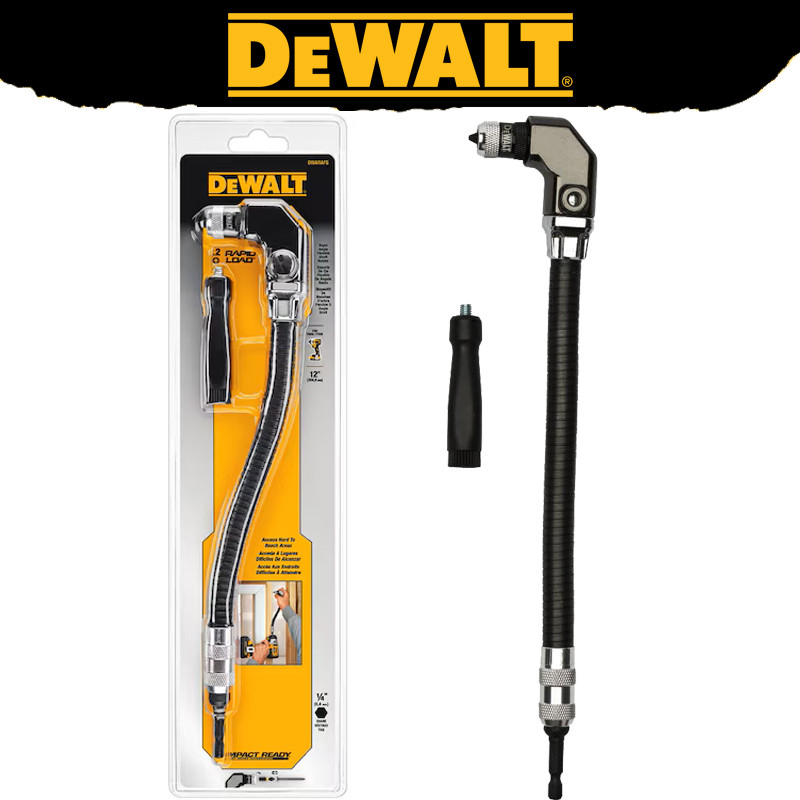 Dewalt DWARAFS-Z มุมขวา Flex Shaft ผู้ถือบิตท่อแบบยืดหยุ่นอะแดปเตอร์การ ...