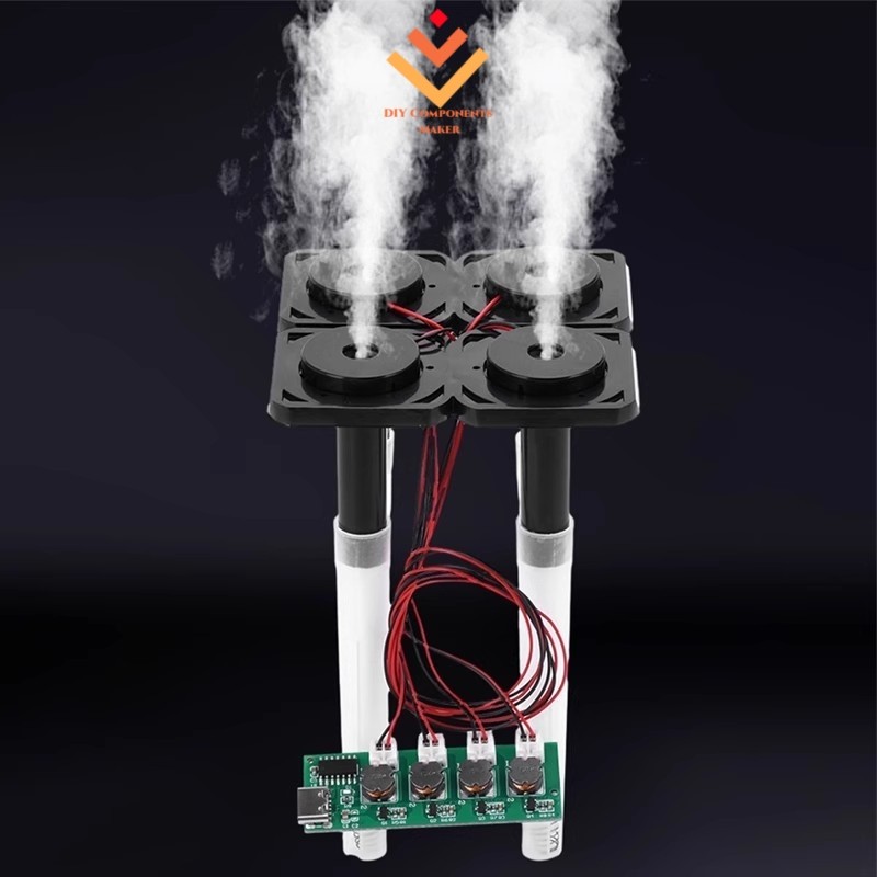 Dc 5V Unswitched สี่สเปรย์ Humidifier โมดูล Atomization ควบคุม DIY ...